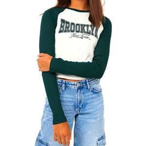 H&M Ribbed Cotton Jersey Cropped Top